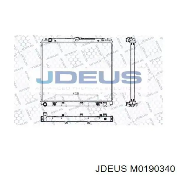 Радиатор M0190340 Jdeus