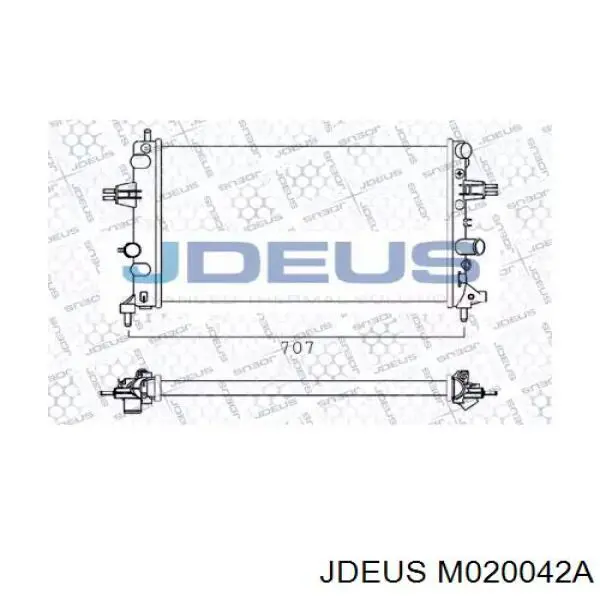 Радиатор M020042A Jdeus