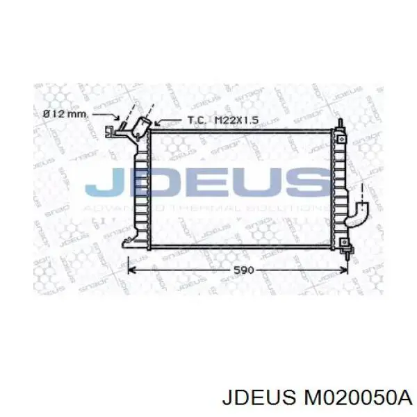 Радиатор M020050A Jdeus