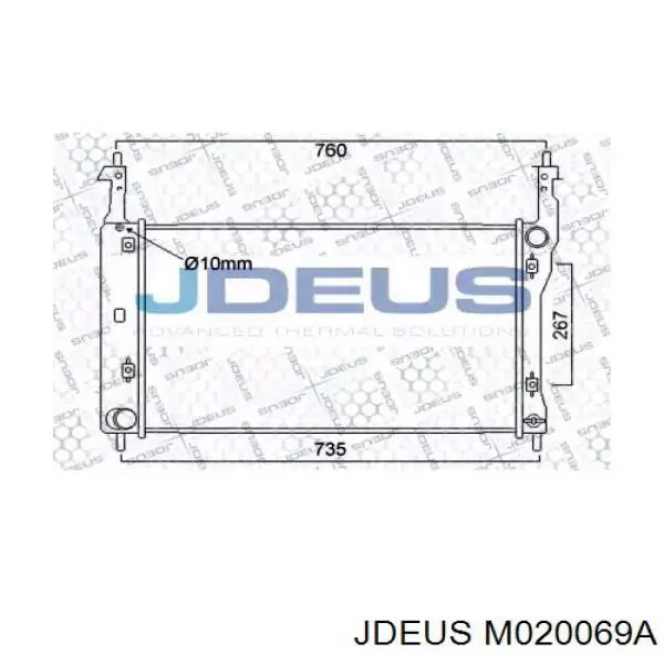 Радиатор M020069A Jdeus