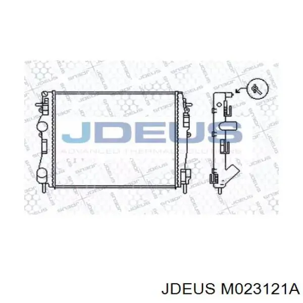 Радиатор M023121A Jdeus