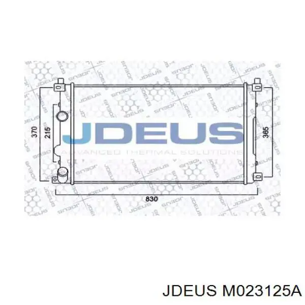 Радиатор M023125A Jdeus