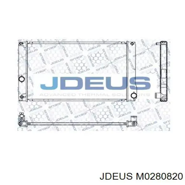 Радиатор M0280820 Jdeus