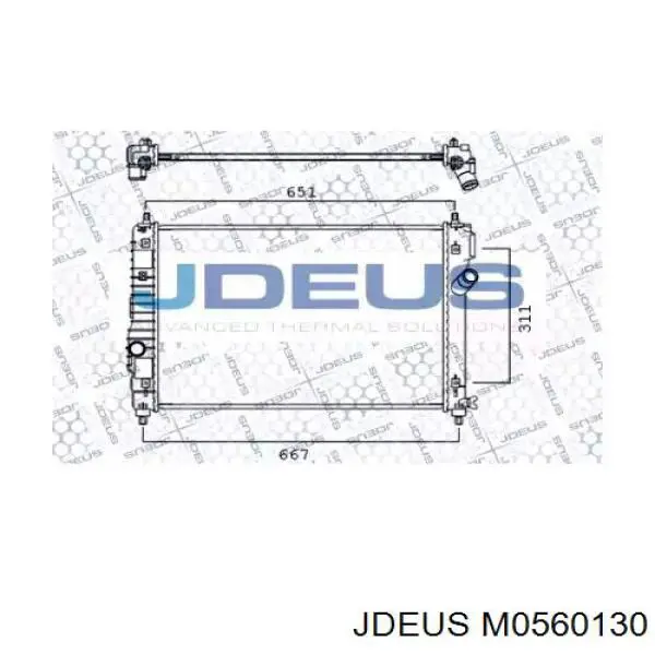 Радиатор M0560130 Jdeus