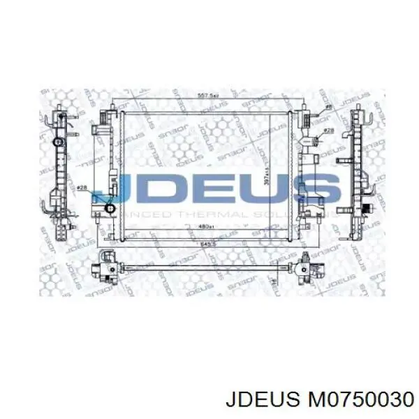 Радиатор M0750030 Jdeus