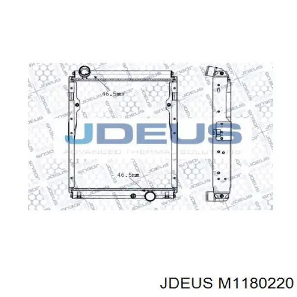 Radiador de esfriamento de motor para Mitsubishi Canter VII FB7, FB8, FE7, FE8