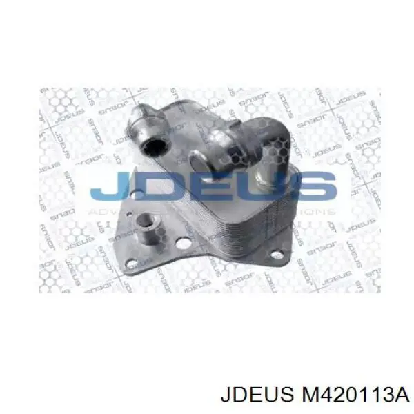 Радиатор масляный (холодильник), под фильтром M420113A Jdeus