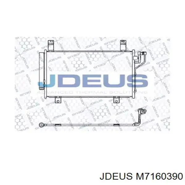 Радиатор кондиционера M7160390 Jdeus