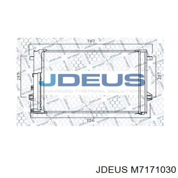 Радиатор кондиционера M7171030 Jdeus