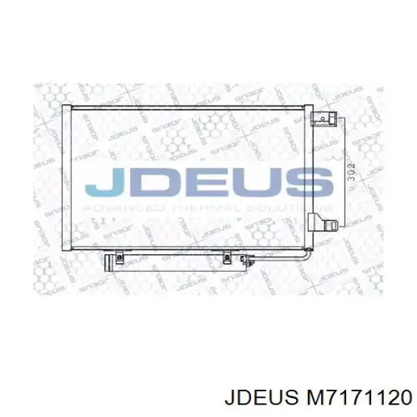 Радиатор кондиционера M7171120 Jdeus