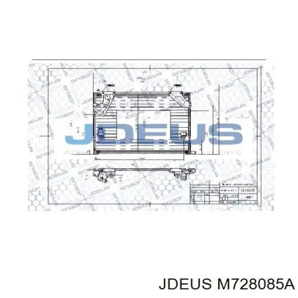 Радиатор кондиционера M728085A Jdeus