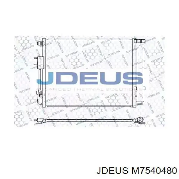 Радиатор кондиционера M7540480 Jdeus