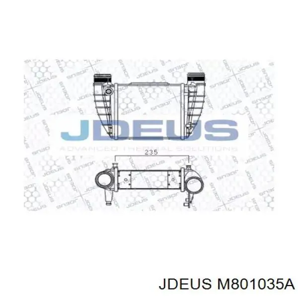 Интеркулер M801035A Jdeus