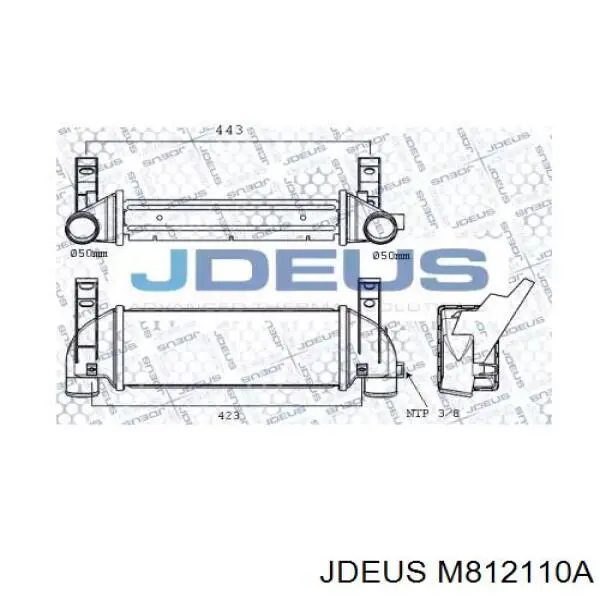 Интеркулер M812110A Jdeus