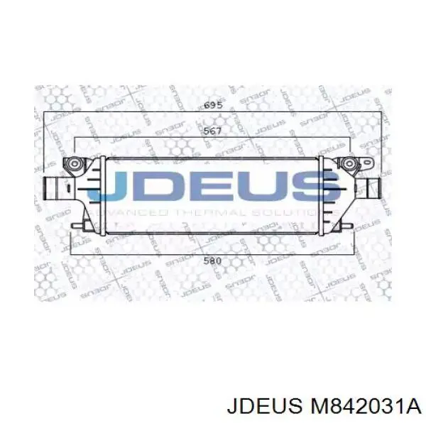 M842031A Jdeus radiador de intercooler