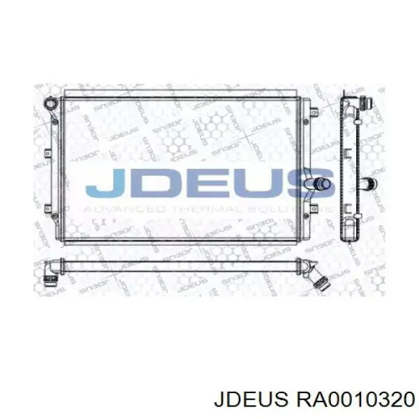 Радиатор RA0010320 Jdeus