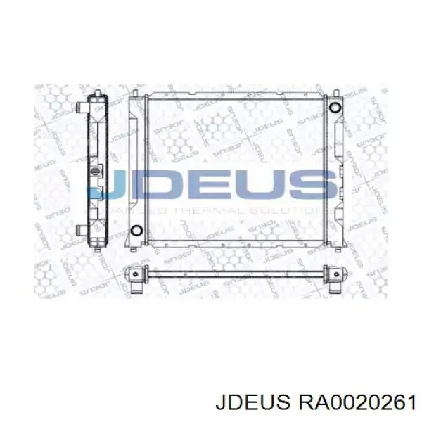 Радиатор RA0020261 Jdeus