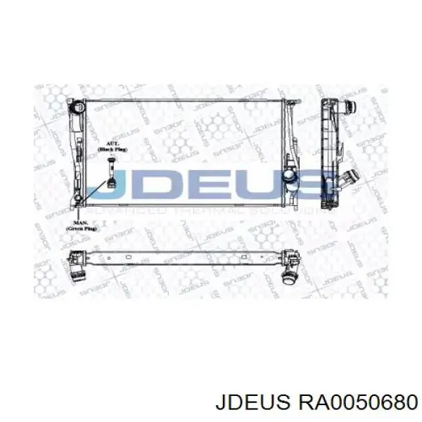 Радиатор RA0050680 Jdeus