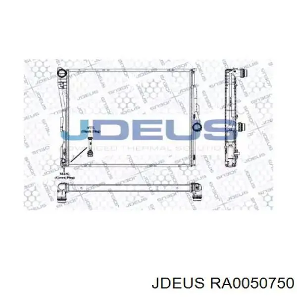 Радиатор RA0050750 Jdeus