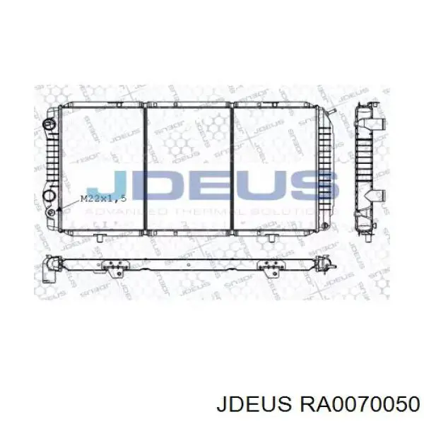 Радиатор RA0070050 Jdeus