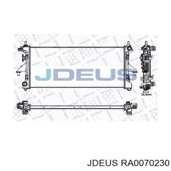 Радиатор RA0070230 Jdeus