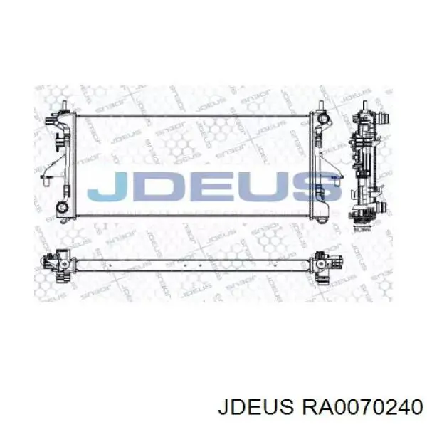 Радиатор RA0070240 Jdeus