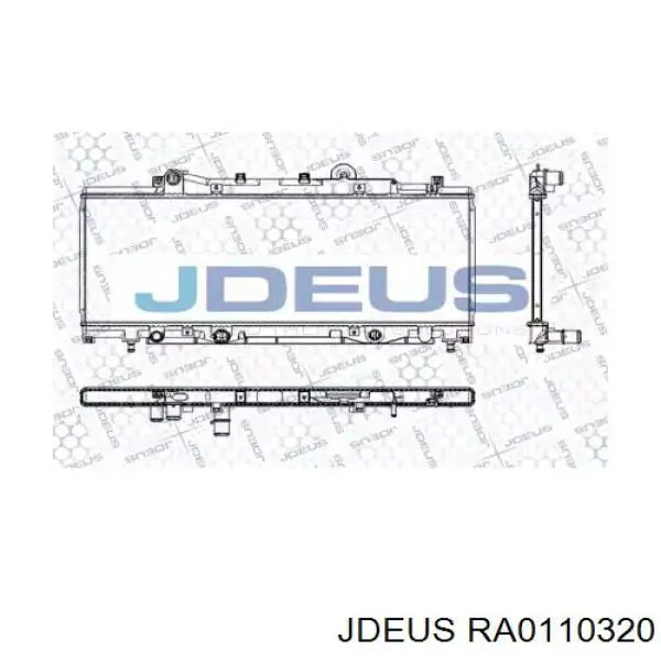 Радиатор RA0110320 Jdeus