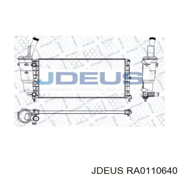 Радиатор RA0110640 Jdeus