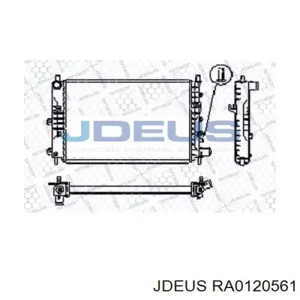 Радиатор RA0120561 Jdeus