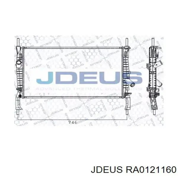 Радиатор RA0121160 Jdeus