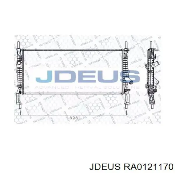 Радиатор RA0121170 Jdeus