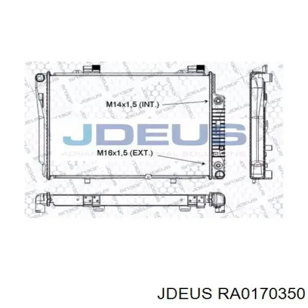 Радиатор RA0170350 Jdeus