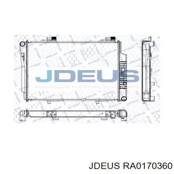 Радиатор RA0170360 Jdeus