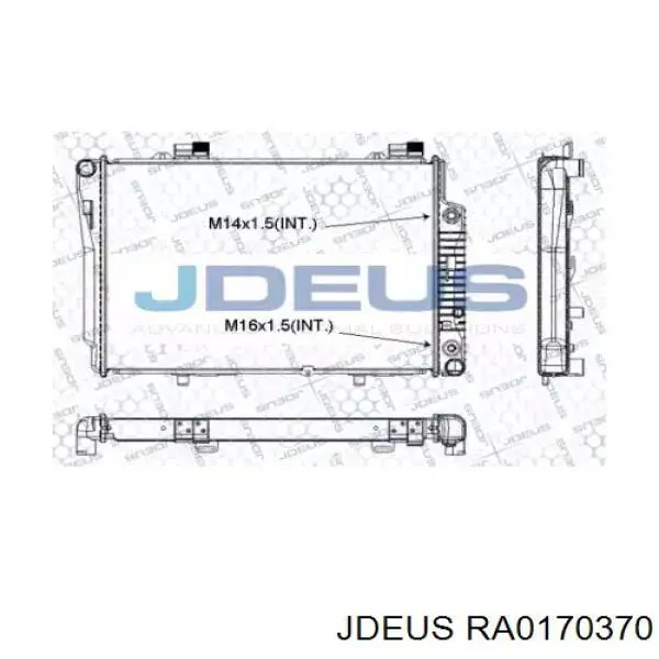 Радиатор RA0170370 Jdeus