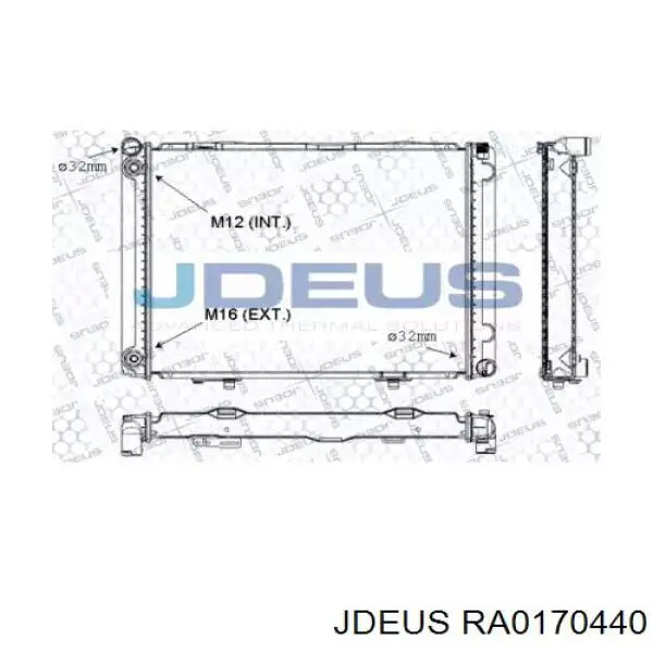 Радиатор RA0170440 Jdeus