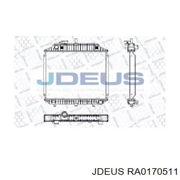 Радиатор RA0170511 Jdeus