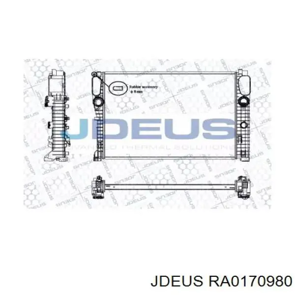 Радиатор RA0170980 Jdeus