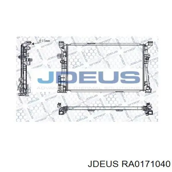 Радиатор RA0171040 Jdeus