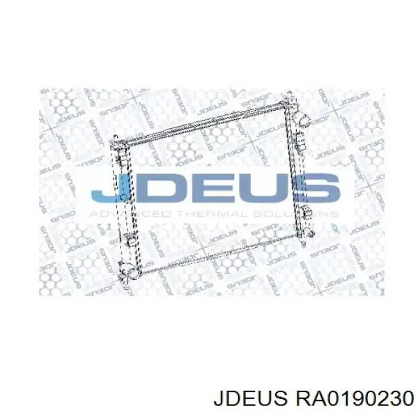 RA0190230 Jdeus radiador de esfriamento de motor