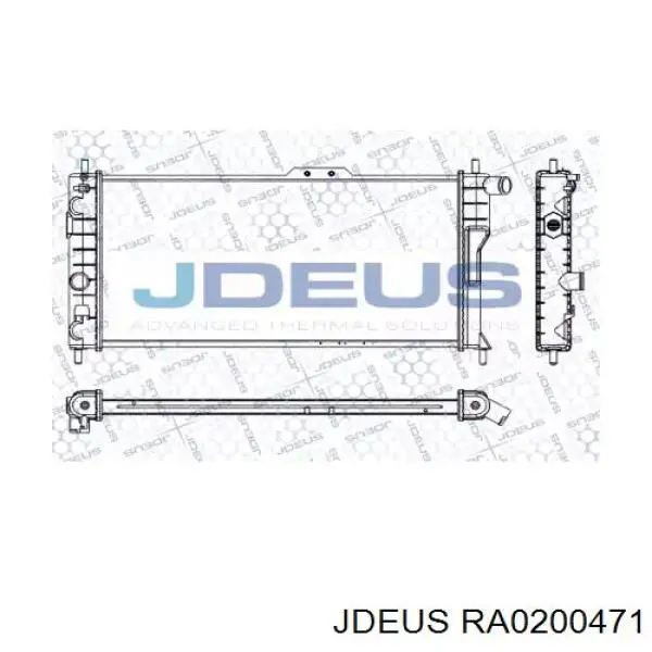 Радиатор RA0200471 Jdeus