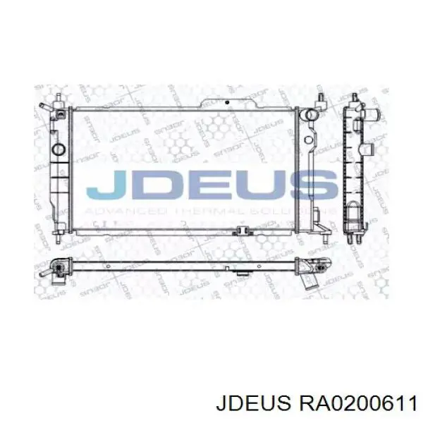 Радиатор RA0200611 Jdeus