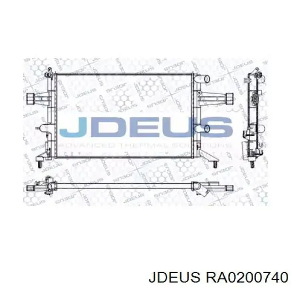 Радиатор RA0200740 Jdeus