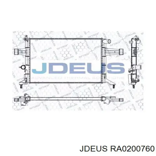 Радиатор RA0200760 Jdeus