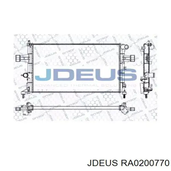 Радиатор RA0200770 Jdeus