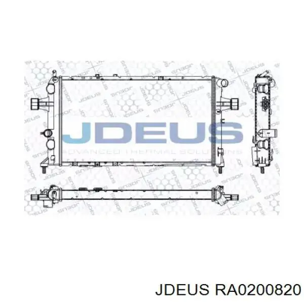 Радиатор RA0200820 Jdeus