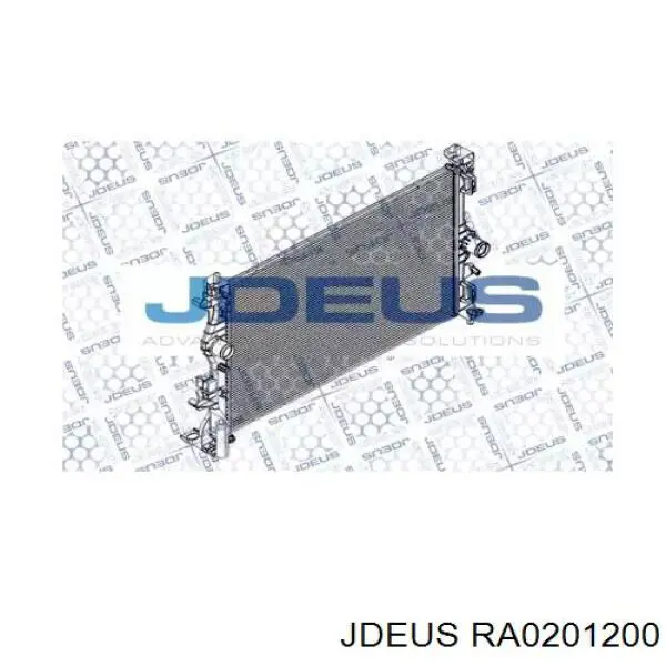 RA0201200 Jdeus radiador de esfriamento de motor