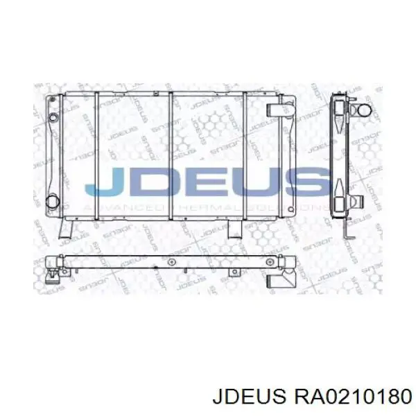 Радиатор RA0210180 Jdeus