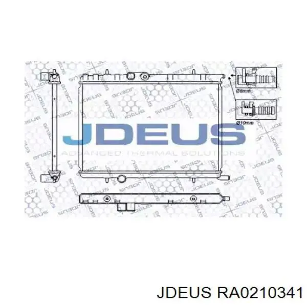 Радиатор RA0210341 Jdeus