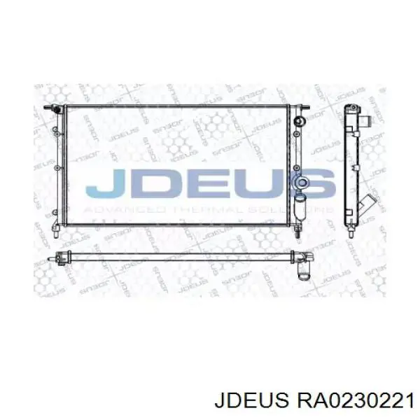 Радиатор RA0230221 Jdeus