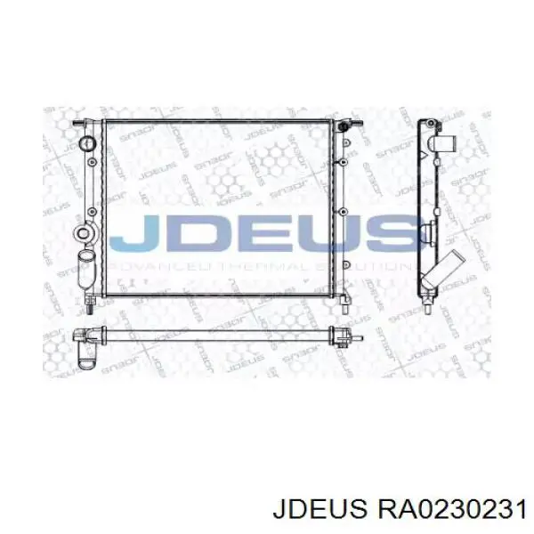 Радиатор RA0230231 Jdeus